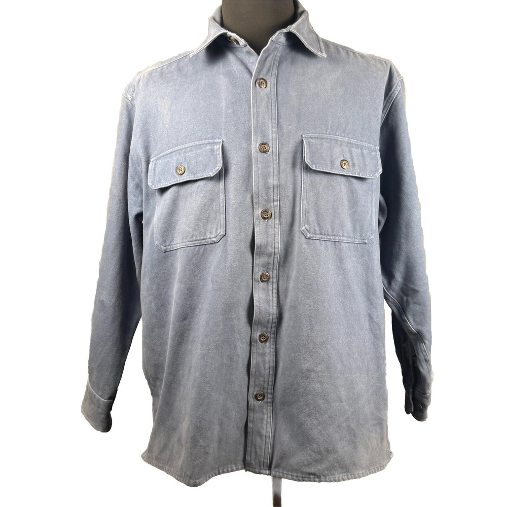 Levi's Jacket Shacket Men's Barn Coat Lined Blue Chamois‎ Cotton Long Size M